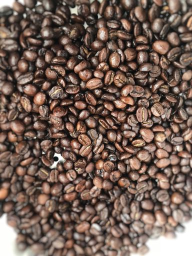 Finished roasting coffee